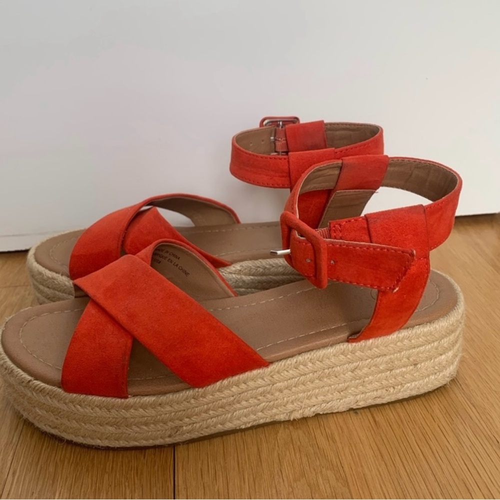 Stylish Orange Platform Sandals - image 1